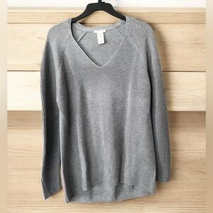 Matty M V-Neck Ribbed Oversized Sweater/Small/NWOT